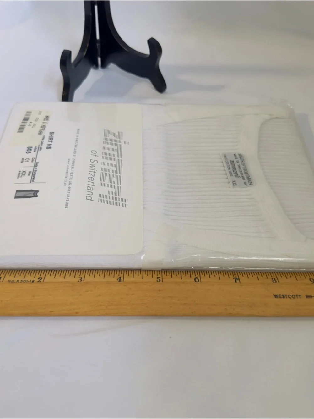 NWT Zimmerli of Switzerland Sleeveless Ribbed White Tank Top #207 Class 805 XXL - Picture 9 of 10